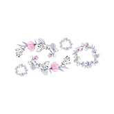 Flower Lilac Waterproof Temporary Tattoo Sticker